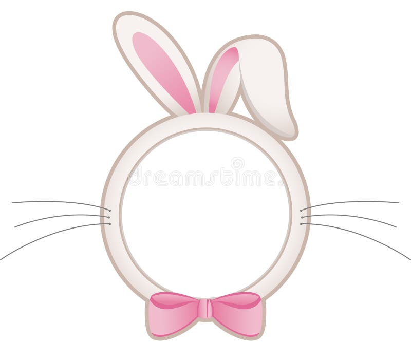 Download Easter bunny head frame stock vector. Illustration of ...