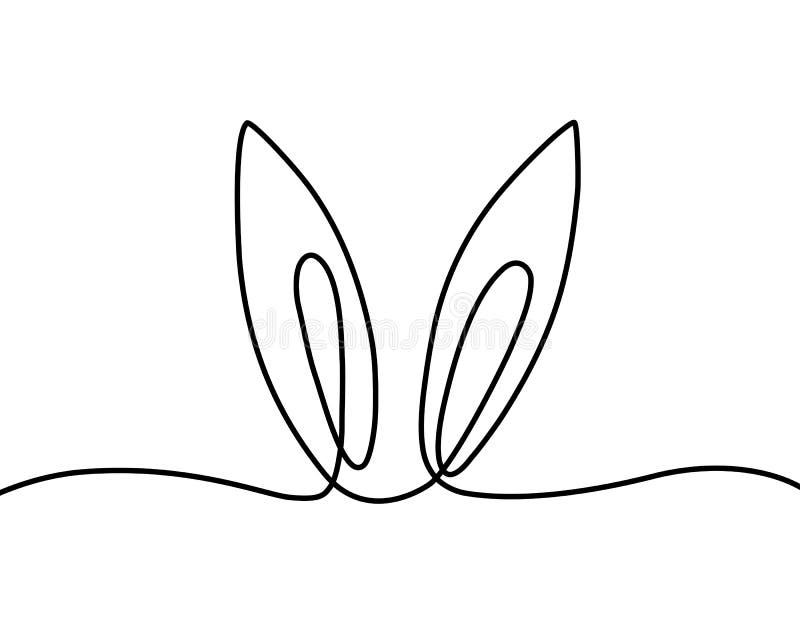 bunny ears outline