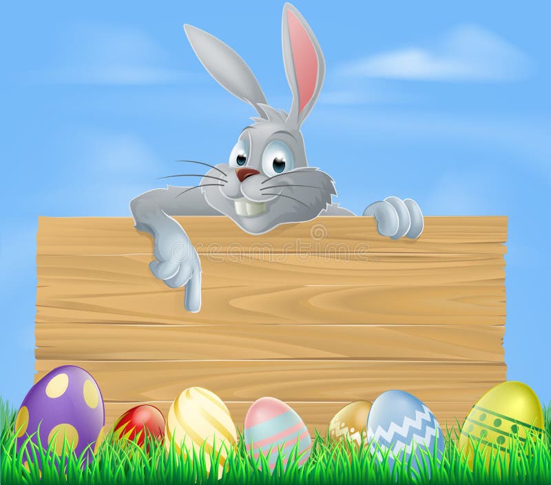 Frame with Easter Bunny Theme 1 Stock Vector Illustration of fence