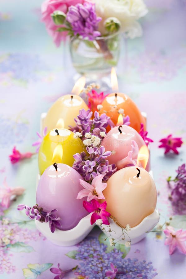 Easter candles stock photo. Image of closeup, color, decor 37882302