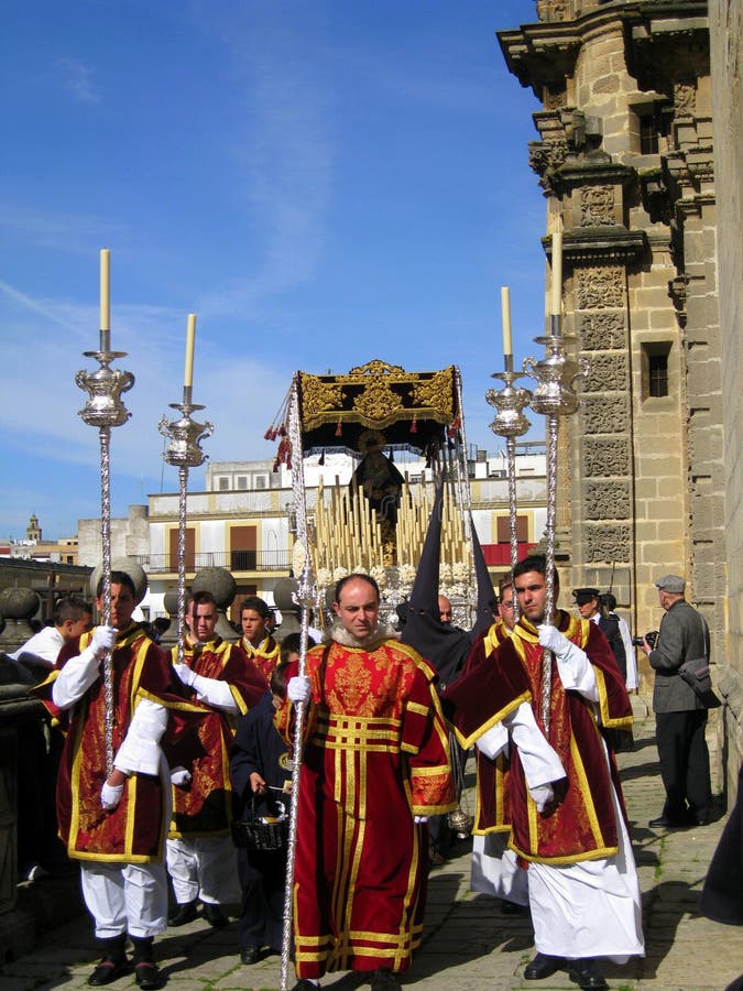 EASTER CELEBRATION PARADE IN JEREZ, SPAIN