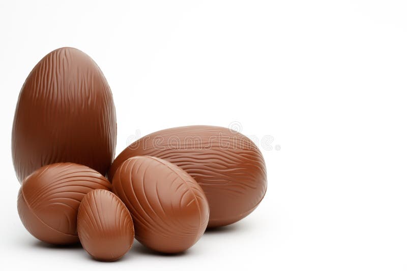 Easter czekoladowi jajka fotografia stock