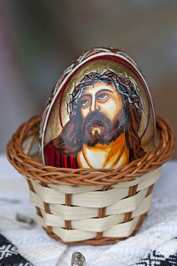 Hand Painted Easter Egg for Sale Stock Image Image of traditional