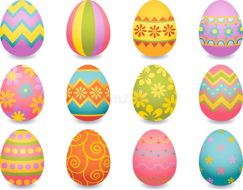 Vektorové ilustrace velikonoční vajíčko ikony.