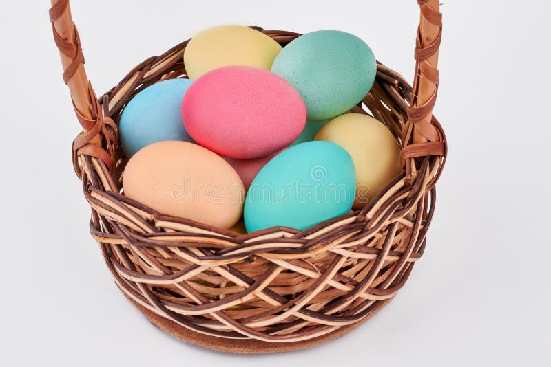 Easter egg basket . stock photo. Image of home, christ 89742022