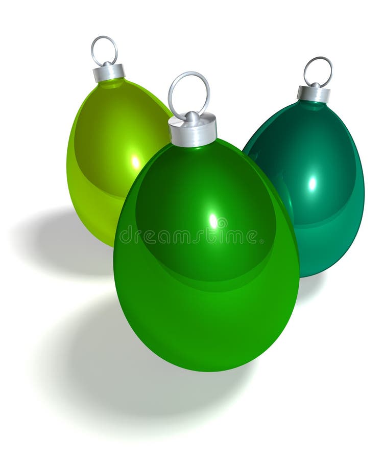 Easter Egg Christmas Tree Balls Stock Illustration Illustration of