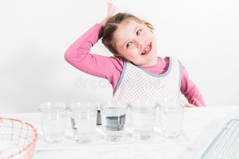 Easter egg coloring stock photo. Image of holiday, people - 282967292