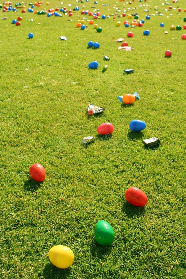 Easter Egg Hunt stock photo. Image of plastic, children 4704058