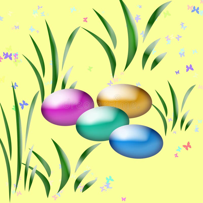 Easter egg hunt art