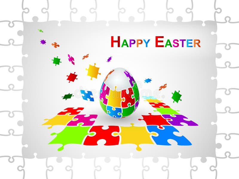 Easter Egg Jigsaw Puzzle Background