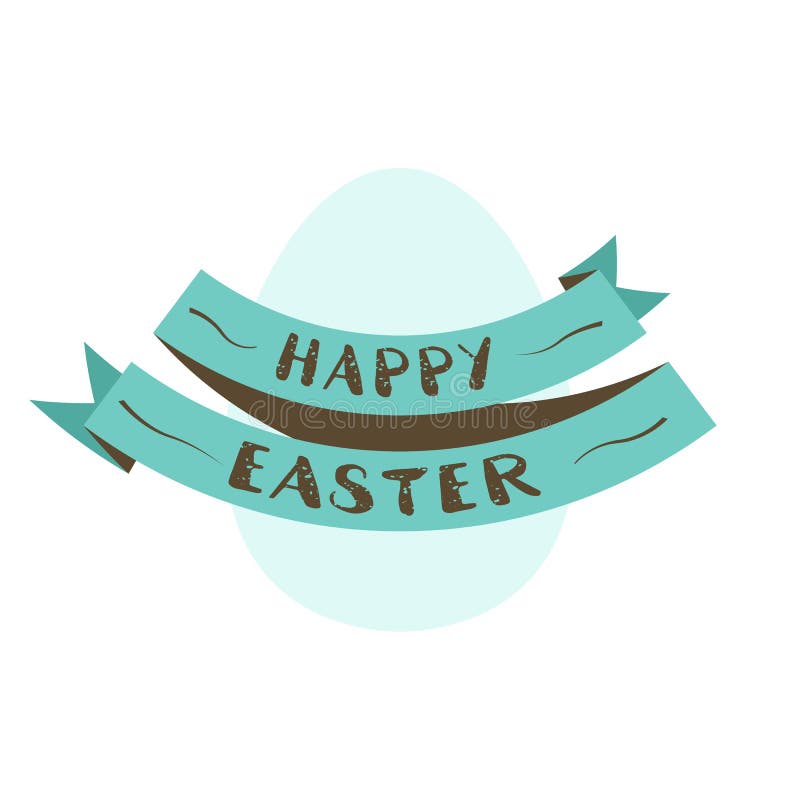 Easter egg with ribbon stock vector. Illustration of element - 89285320