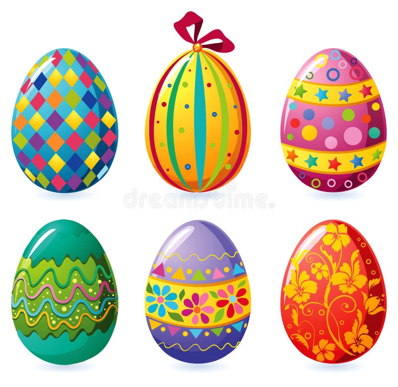 Easter eggs royalty free illustration