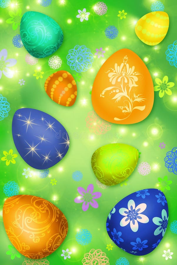 Easter-eggs background