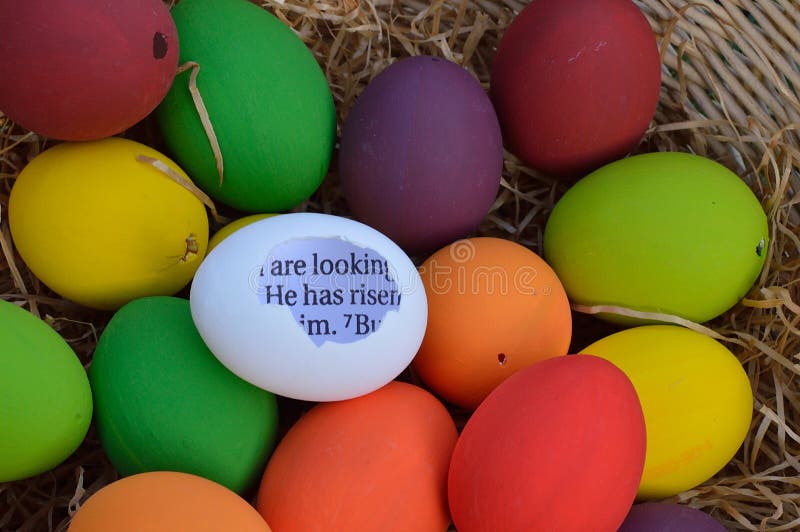 Easter Eggs with Bible Message Stock Image Image of book, blue 89883415