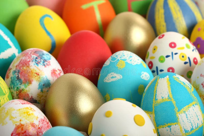Easter eggs stock image. Image of blue, colour, eggs 13167119