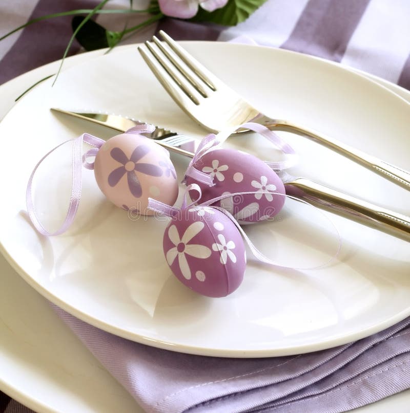 easter eggs on plate