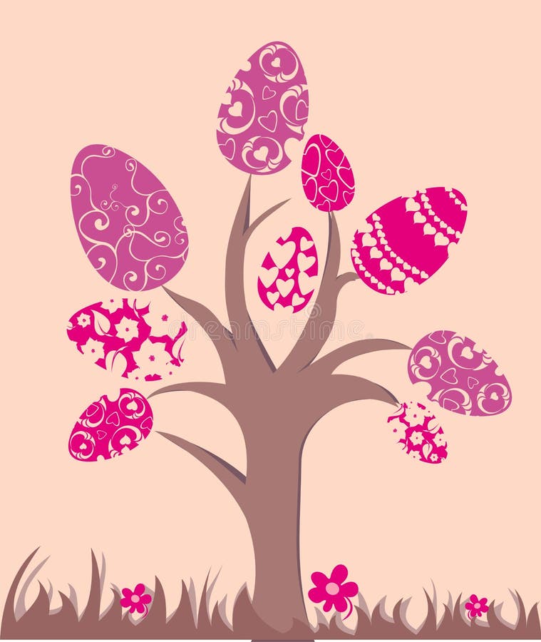 Easter eggs tree