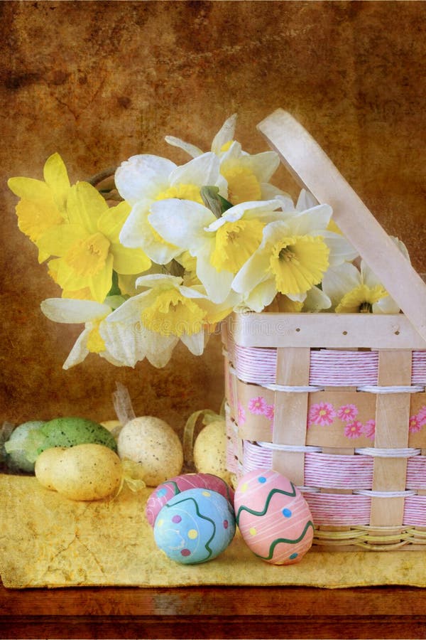 Easter Floral Arrangement royalty free stock photo