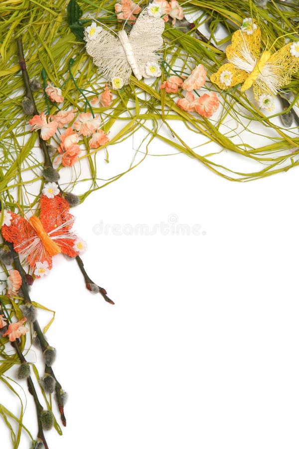 Easter floral arrangement royalty free stock image