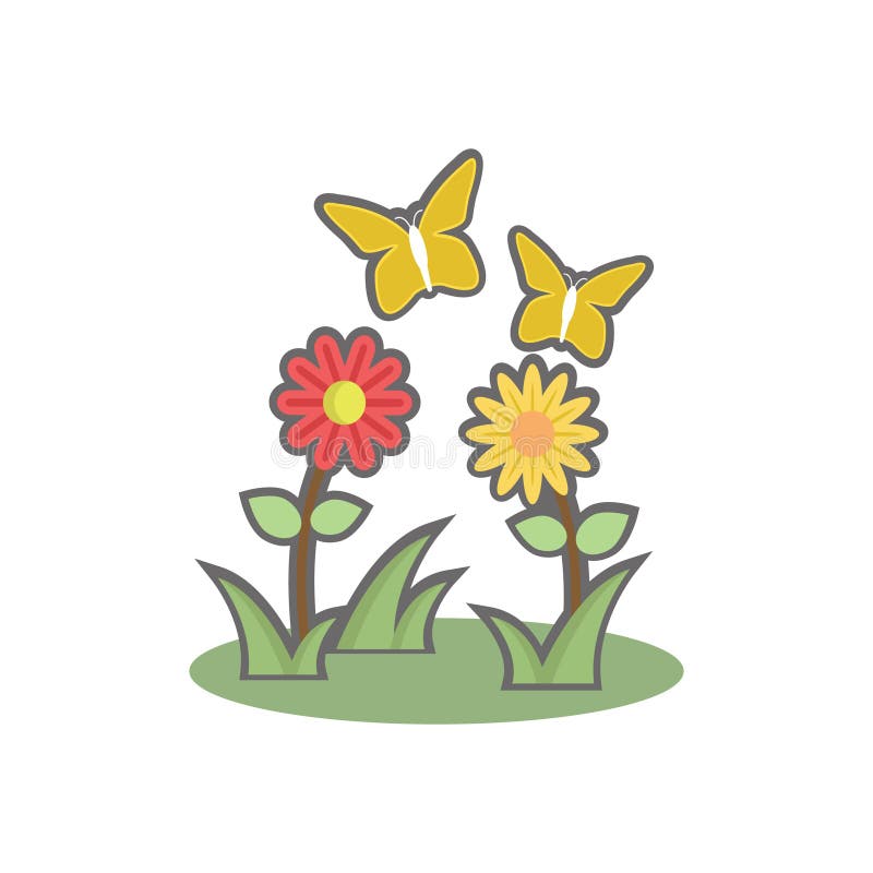 Easter flowers. Vector illustration decorative design vector illustration