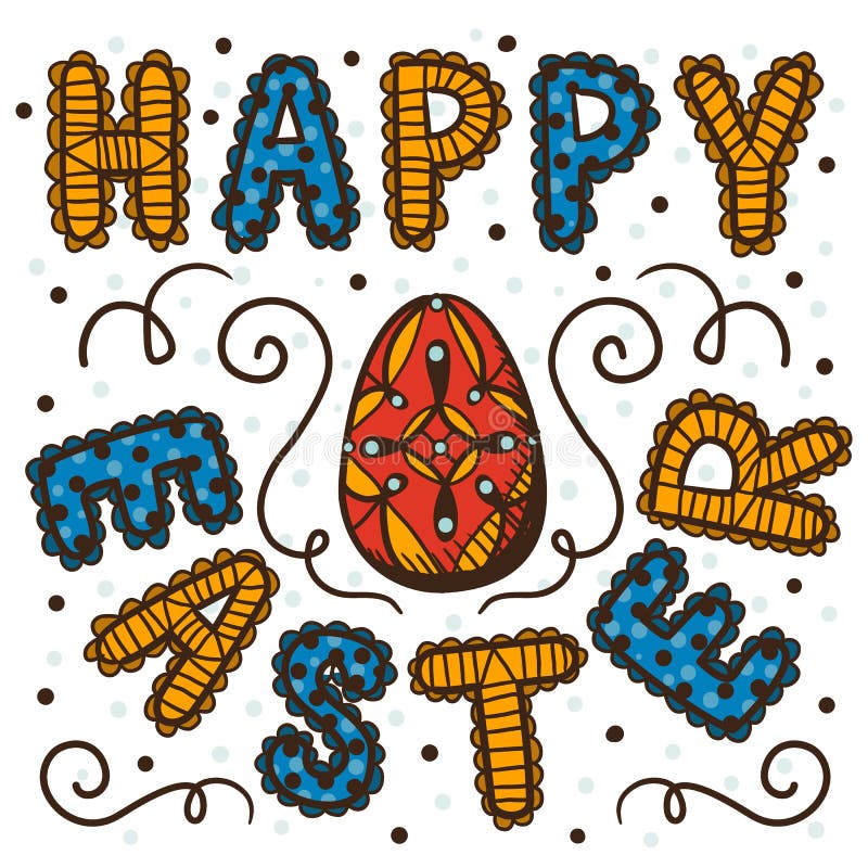 Easter traditional cake stock vector. Illustration of spring 50389575