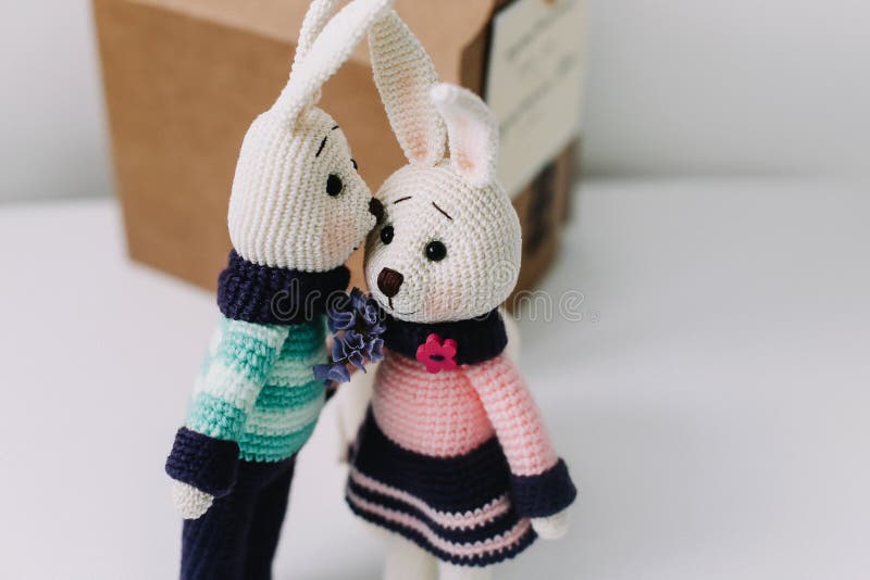 amigurumi bunnies Easter bunny Rabbit Toy holiday bunnies knitted hare Knitted bunnies in dresses bunny as a gift Easter bunnies