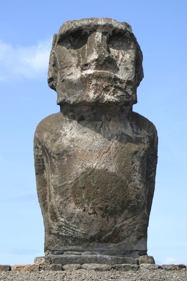 Easter Island Statue with Hat Stock Photo Image of statue, ruins 1215396