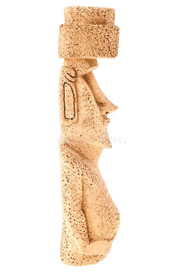 Easter Island Statue Figurine Profile Stock Photos Free & Royalty