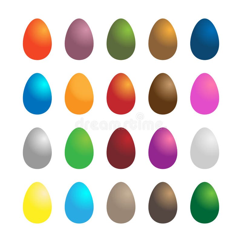 easter jajka ustawiają ilustracja wektor easter jajka ustawiają ilustracja wektor