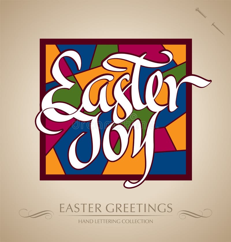 Easter Joy Hand Lettering (vector) Stock Vector - Illustration of icon Easter Joy Hand Lettering (vector) Stock Vector - Illustration of icon