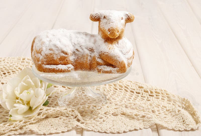Easter lamb cake stock image. Image of happy, springtime 55017797