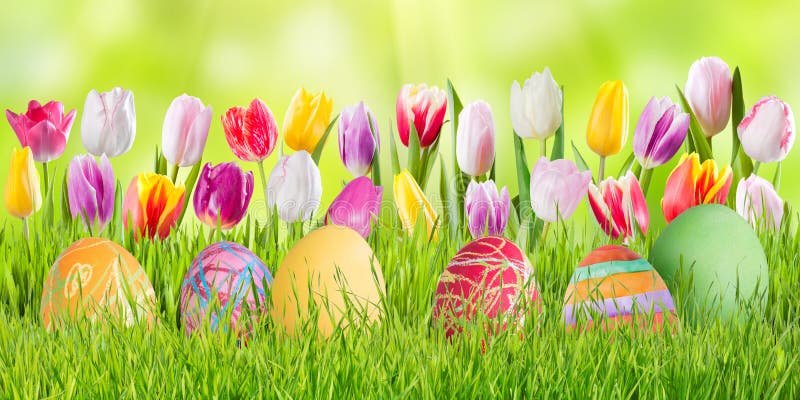 kom over plasticitet Mainstream Easter Nature Holiday Background Stock Image - Image of border, painted:  66233125