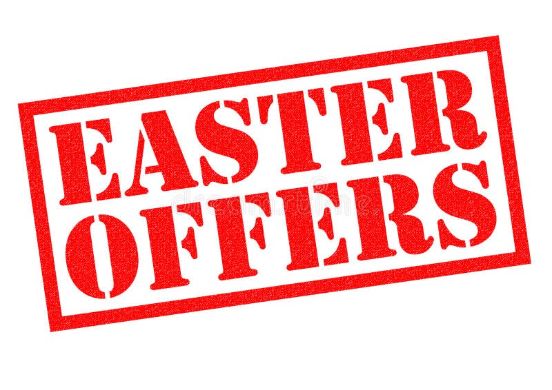 EASTER OFFERS royalty free illustration