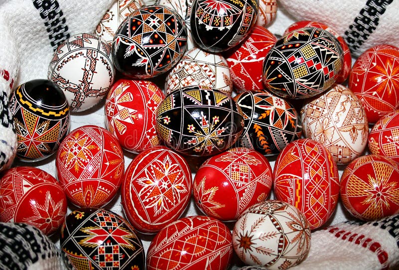Easter painted eggs stock photo Easter painted eggs stock photo