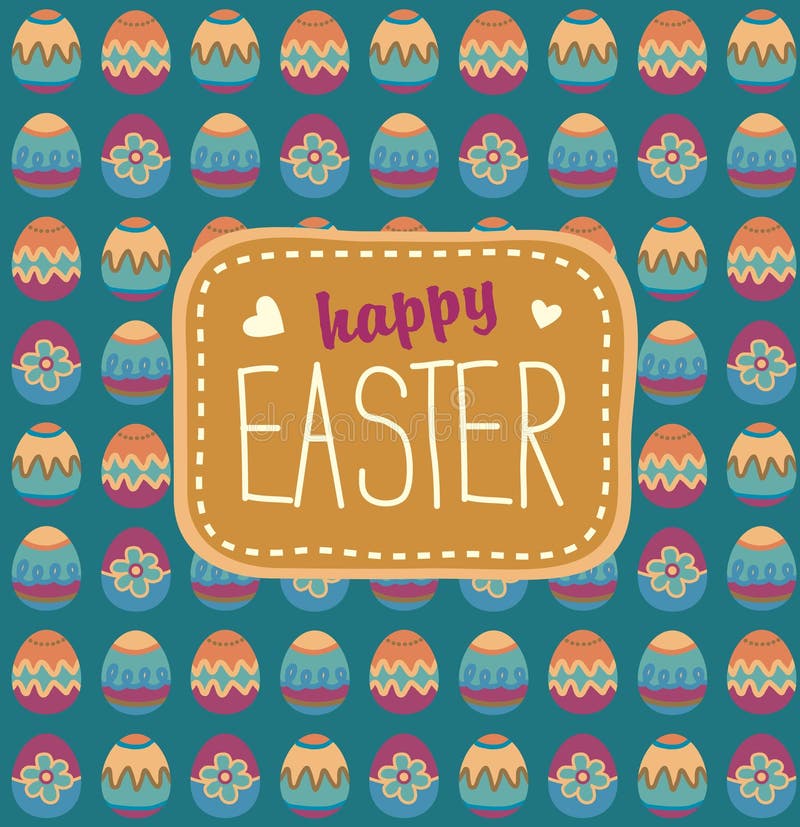 Easter eggs border banner stock photo. Image of easter 50197564