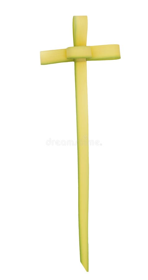 Easter Palm Sunday cross - isolated royalty free stock photos Easter Palm Sunday cross - isolated royalty free stock photos