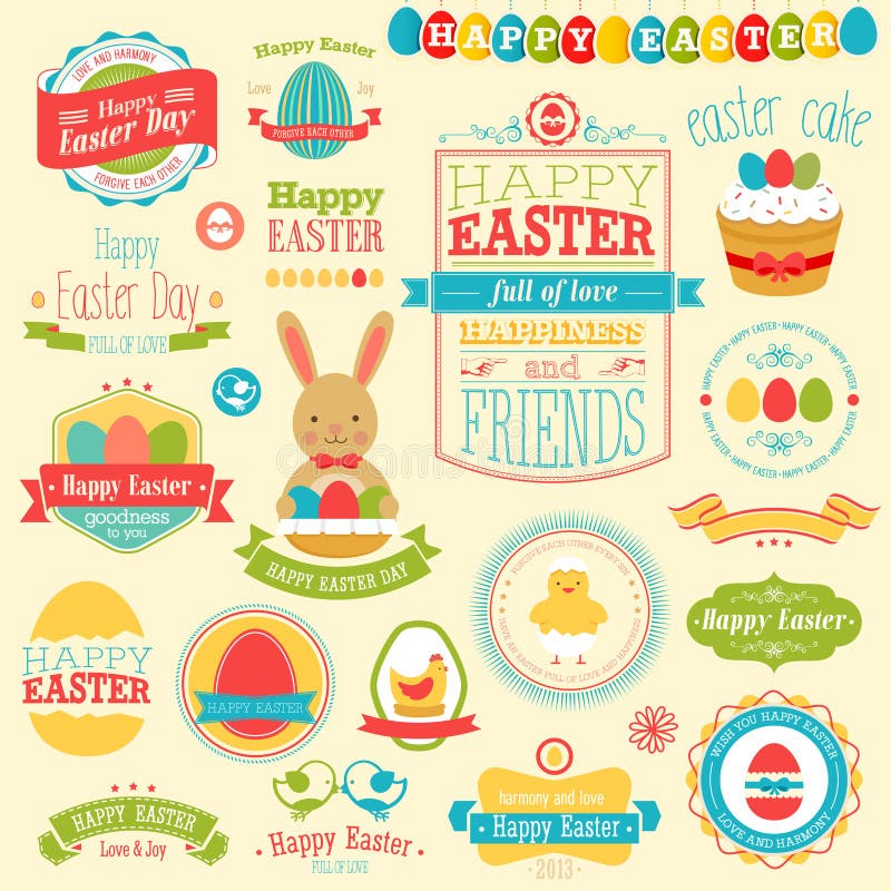 Easter set stock illustration Easter set stock illustration