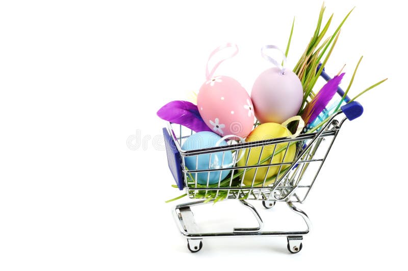 Easter shopping stock image. Image of decoration, happy 23997319
