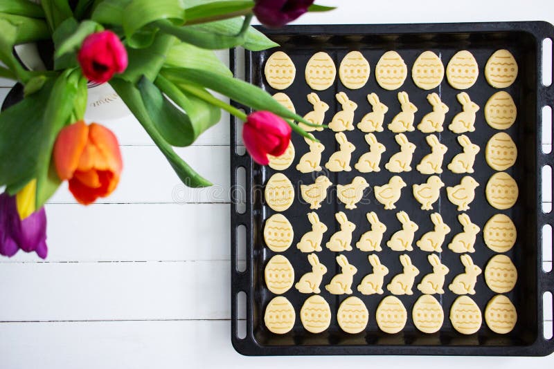 Easter shortcrust traditional cookies. royalty free stock photography