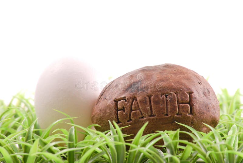 Pascua de resurrección domingo religioso huevos a fe piedra.