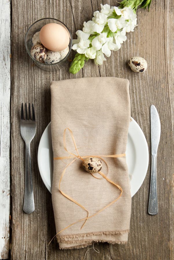 Easter table setting