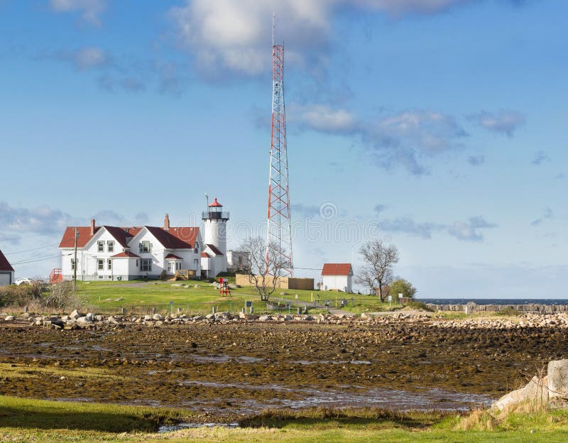 Eastern Point Lighthouse Massachusettes Stock Image Image of water, lighthouse 60440675