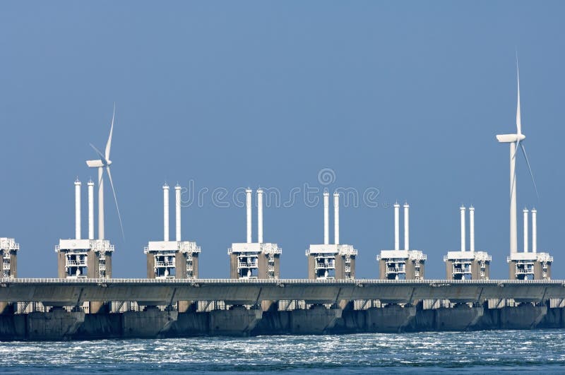 Eastern Scheldt storm surge barrier, Netherlands