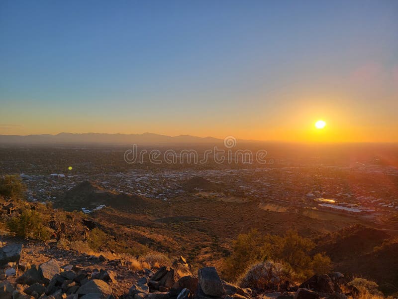 Eastern Scottsdale and Northern Phoenix, AZ Stock Photo - Image of ...