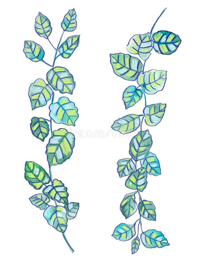 For easy making seamless pattern use it for filling any contours. Watercolor flowers set. Hand drawn floral elements isolated on white background. Fantasy stock photography For easy making seamless pattern use it for filling any contours. Watercolor flowers set. Hand drawn floral elements isolated on white background. Fantasy stock photography