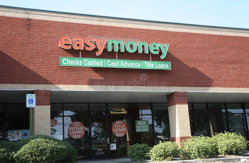 Easy Money Store Front editorial stock image. Image of consignment