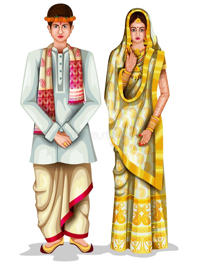 Couple Karnataka India Stock Vector (Royalty Free) 1240078513 | Shutterstock