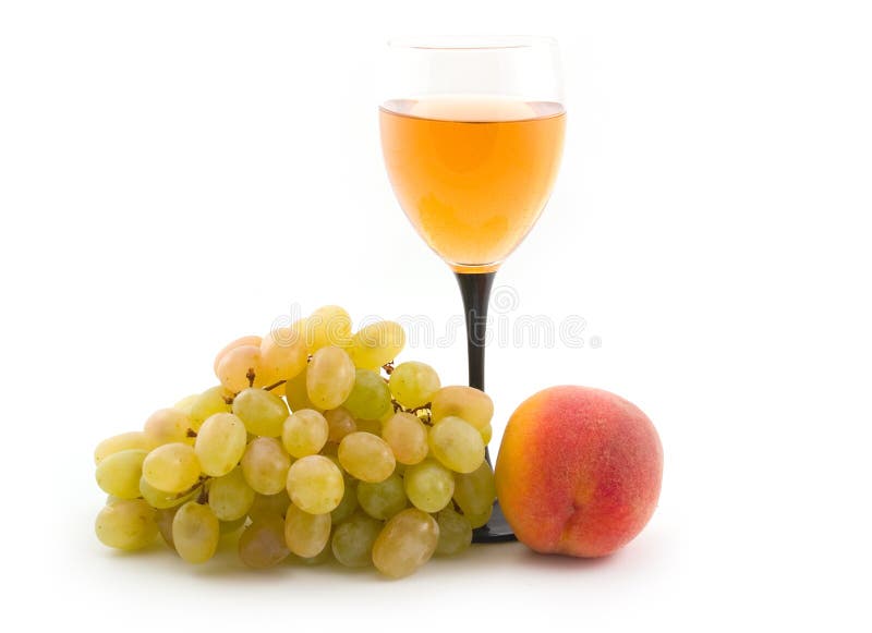 Easy wine with a peach