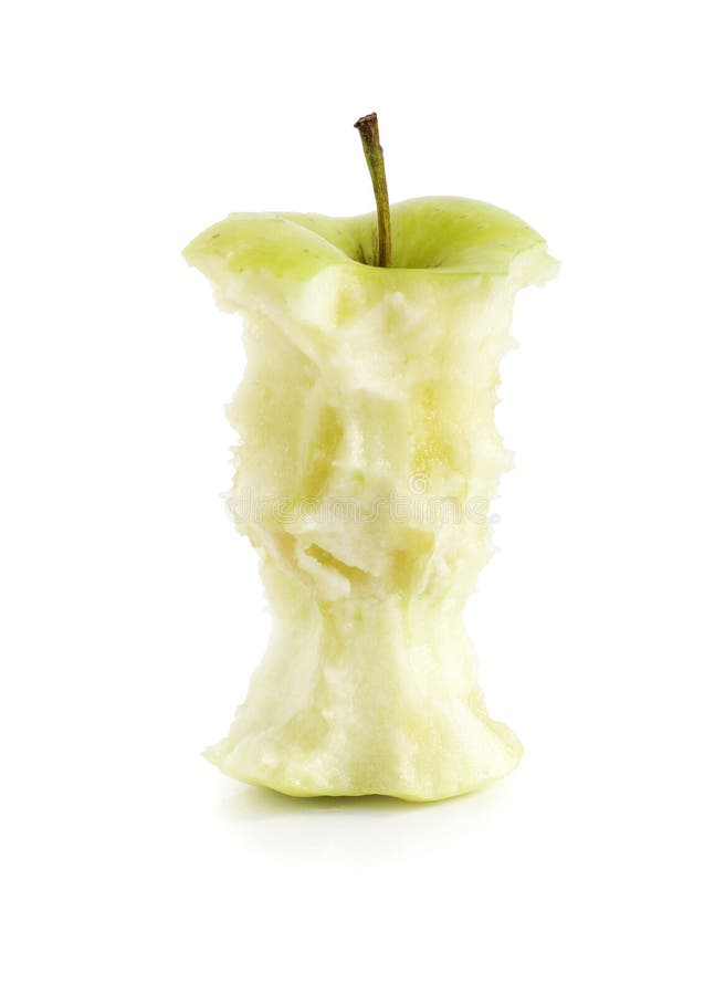 Eaten green apple