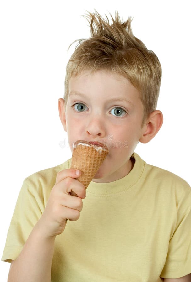 Eating ice cream stock photo. Image of summer, child, cream 1524726